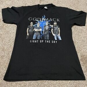 Godsmack Light Up The Sky 2023 Tour T-Shirt Mens Large Black I Prevail Concert